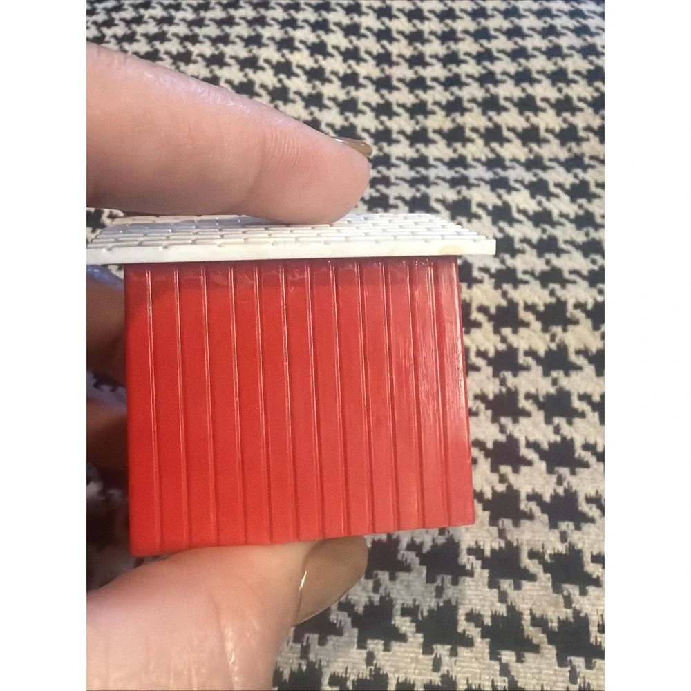 VINTAGE Plasticville HIS & HERS Red White 2